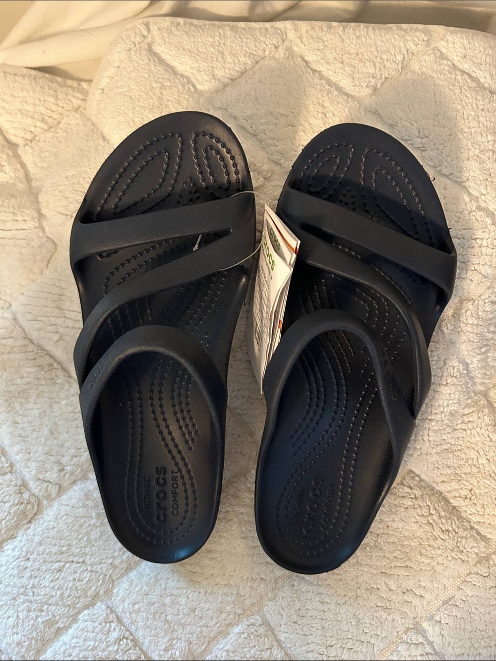 CROCS Women’s BlueDual-Strap Slide Sandals - Kade II sandal